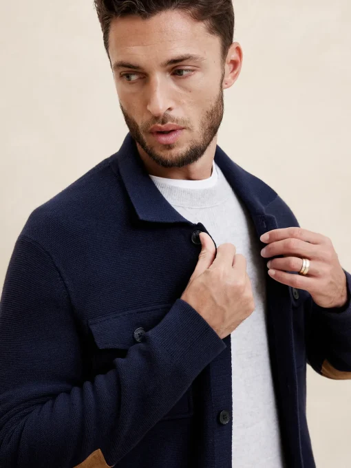 Vegan Suede Patch Jacket