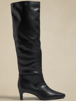 Vegan Tall Slouch Boot