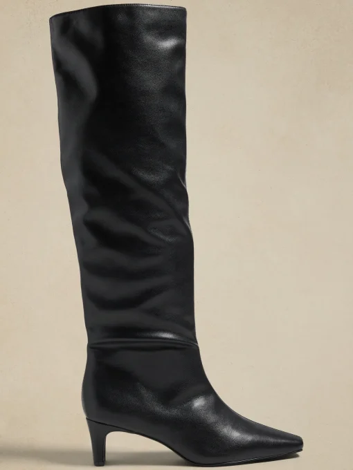Vegan Tall Slouch Boot