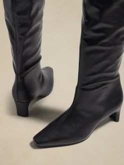 Vegan Tall Slouch Boot