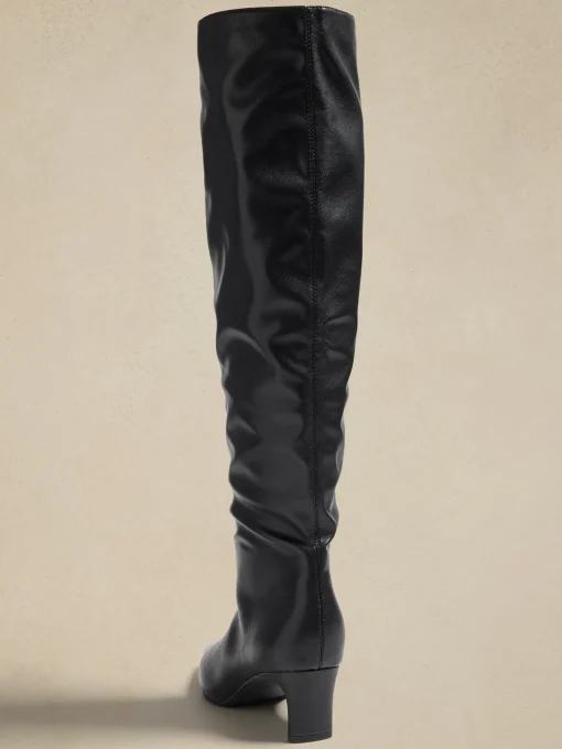 Vegan Tall Slouch Boot