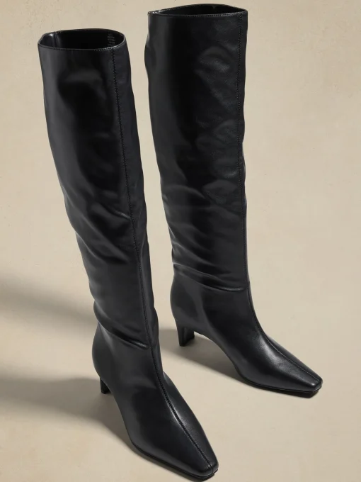 Vegan Tall Slouch Boot