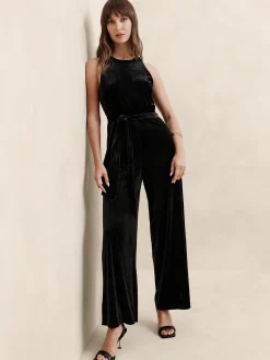 Velvet Knit Jumpsuit