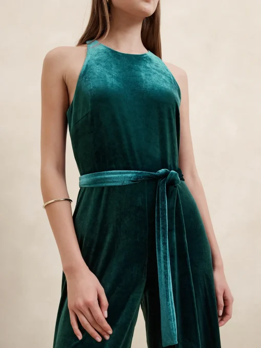 Velvet Knit Jumpsuit