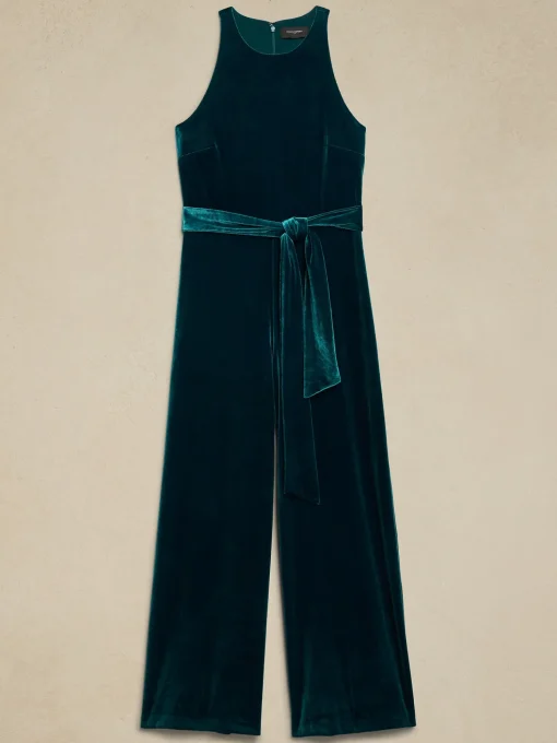 Velvet Knit Jumpsuit