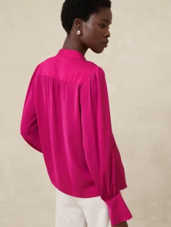 Volume-Sleeve Blouse