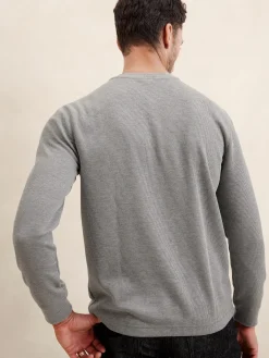 Waffle Knit Thermal Henley