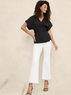 Wrap Jacquard Top