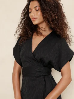 Wrap Jacquard Top